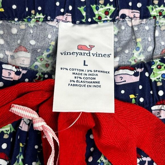Vineyard Vines NWT Santa whale and tree Christmas lounge pants size L - Picture 13 of 14